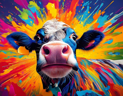 Cowface Art Canvas